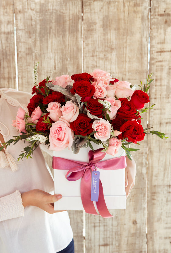 caja-rosas-rojas-rosas-enviar flores-monterrey